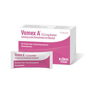 VOMEX A 12,5 mg Kinder Lsg.z.Einnehmen im Beutel